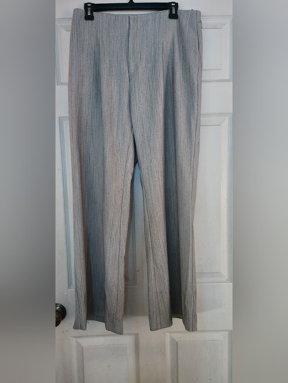 Light Gray Ribbed Womena Pants